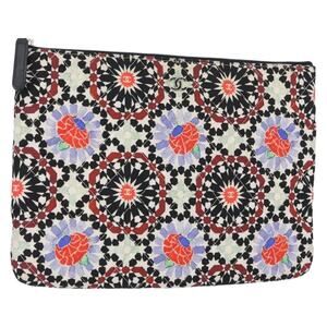 Chanel Coco Mark Floral Clutch Bag